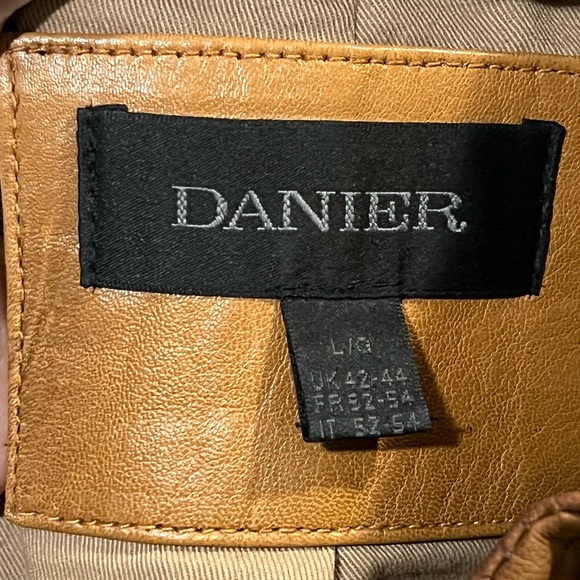 Danier Leather Jacket, Size Large, Camel Colour - Picture 1 of 3
